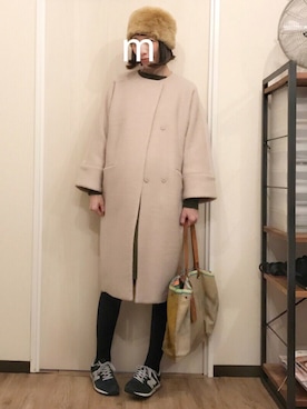 「Delle Cose（デレコーゼ）のアイテム（バッグ）」を使った、ma-chiさん（レディース・162cm）の秋コーディネート