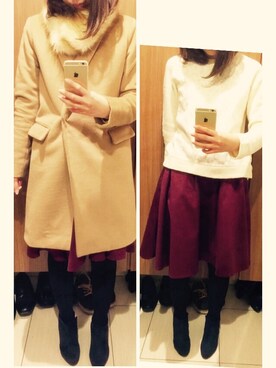 「アイテム（ブーティ）」を使った、ucchi-さん（レディース・158cm・30代）の冬コーディネート