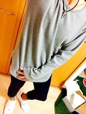 「RAGEBLUE（レイジブルー）の＜トレンドのロング丈＞ワッフルロングカットソー/733404（Tシャツ/カットソー）」を使った、くにさん（メンズ・167cm）の秋コーディネート