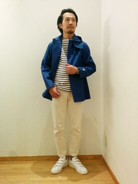 「orslow」｜「アイテム（その他アウター）」を使った、大宮ルミネ店 スタッフさん（メンズ・175cm）の冬コーディネート