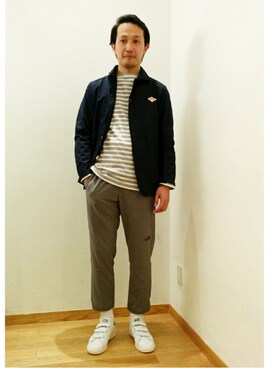 「northface」｜「アイテム（その他アウター）」を使った、大宮ルミネ店 スタッフさん（メンズ・170cm）の春コーディネート
