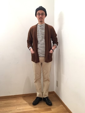 「THIBAULT VAN DER STRAETE（ティボー・ヴァン・ダル・ストラット）のアイテム」を使った、大宮ルミネ店 スタッフさん（メンズ・178cm）の秋コーディネート