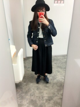 「お買い物」｜「アイテム（デニムジャケット）」を使った、R さん（レディース・161cm）の春コーディネート