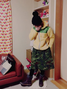 「CHUMS（チャムス）のアイテム（ジャケット/アウター）」を使った、emco＋mさん（レディース・160cm）の秋コーディネート