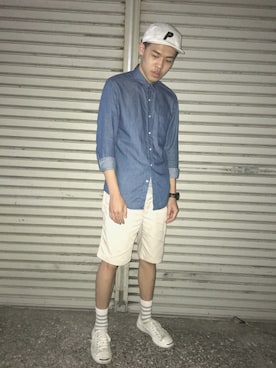 「CONVERSE（コンバース）のCONVERSE コンバース ジャック パーセル / JACK PURCEL（スニーカー）」を使った、Rickさん（メンズ・174cm）の春コーディネート