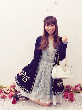 「axes femme（アクシーズファム）のアイテム（ワンピース/ドレス）」を使った、きよねさん（レディース・158cm）の冬コーディネート