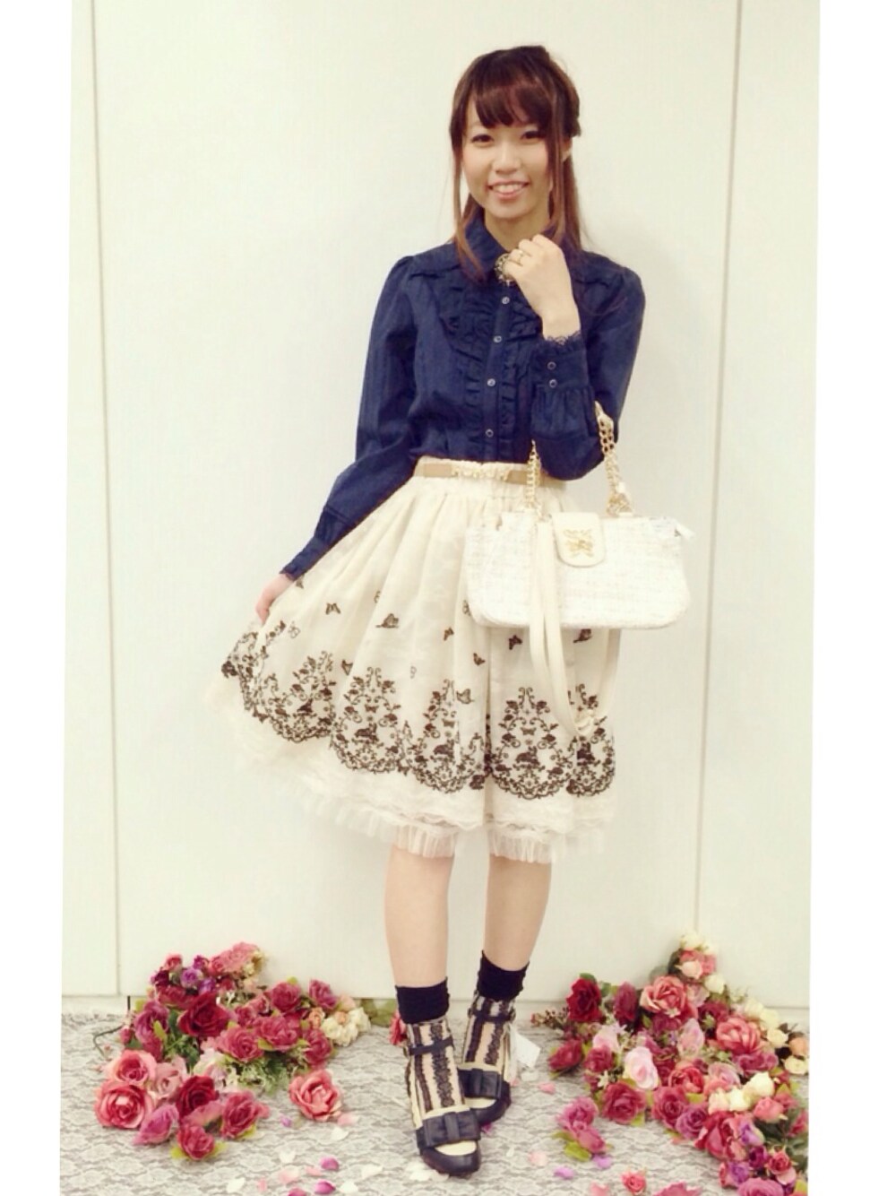 きよね（axes femme）｜axes femmeのパンプスを使ったコーディネート WEAR