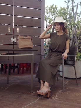 「N.（N. Natural Beauty Basic）（エヌエヌナチュラルビューティーベーシック）のアイテム（帽子）」を使った、SHIGAさん（レディース・166cm）の夏コーディネート