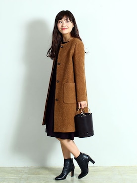 Demi-Luxe BEAMSさん（レディース・160cm）の秋コーディネート