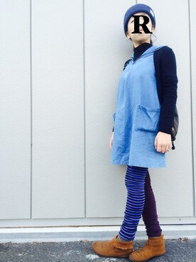 「FITH（フィス）のアイテム（ワンピース）」を使った、rotta*さん（レディース・143cm）の秋コーディネート