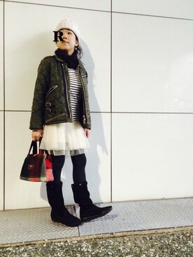 「LAVENHAM」｜「アイテム（帽子）」を使った、rotta*さん（レディース・143cm）の秋コーディネート