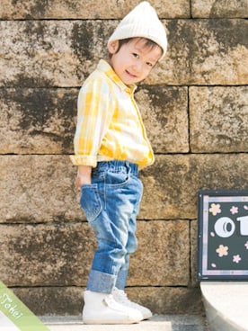 「アイテム（シャツ/ブラウス）」を使った、AKIRAさん（キッズ・100cm）の夏コーディネート