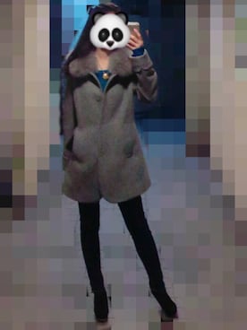 「MISCH MASCH（ミッシュマッシュ）のアイテム（その他アウター）」を使った、yさん（レディース・158cm）の冬コーディネート