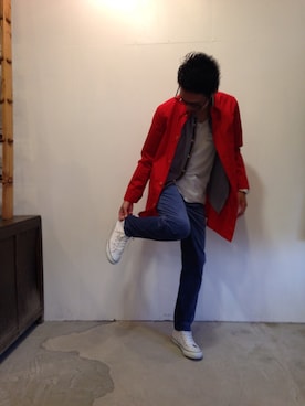「STILL BY HAND（スティルバイハンド）のアイテム（その他アウター）」を使った、maaaasiiiiさん（メンズ・172cm）の夏コーディネート