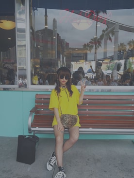 「Barbie（バービー）のアイテム（バッグ）」を使った、もんさん（レディース・165cm）の秋コーディネート