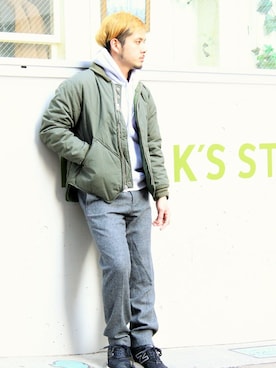 OHMIYAさん(メンズ・166cm)の冬コーディネート