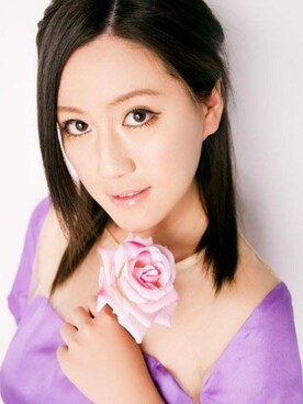 「LOWIE（ローウィー）のLowie Silk Prom Dress with Sheer Organza Panel - Purple（ハンドバッグ、パープル系）」を使った、Violet菫さん（レディース・160cm）の春コーディネート