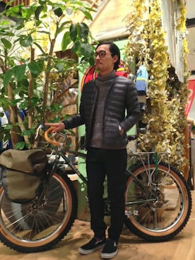 「BAYFLOW(BAYFLOW)」｜「アイテム（ダウンジャケット/コート）」を使った、BF　HONMAさん（メンズ・172cm）の冬コーディネート