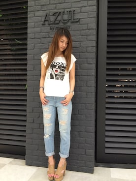 「アイテム（ブレスレット）」を使った、airiさん（レディース・165cm・20代）の夏コーディネート