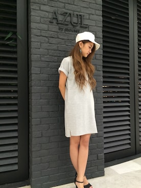 「Tシャツワンピ」｜airiさん（レディース・165cm）の夏コーディネート