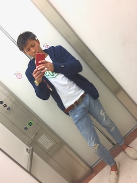 「Ron Herman（ロン ハーマン）のアイテム（その他アウター）」を使った、sさん（メンズ・168cm）の秋コーディネート