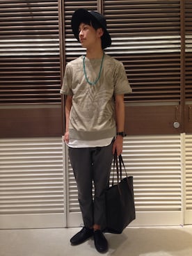 「ツバ広」｜児玉拓さん（メンズ・180cm）の春コーディネート