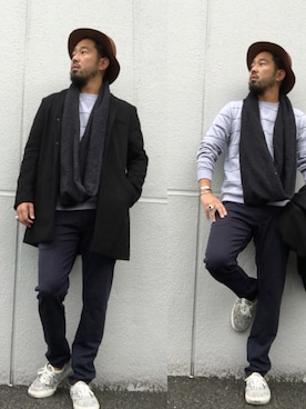 「LiSS（リス）のアイテム（ジャケット/アウター）」を使った、yuichiroさん（メンズ・170cm）の冬コーディネート