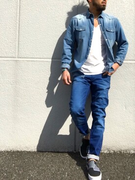 「FREESEAM（フリーシーム）のアイテム」を使った、yuichiroさん（メンズ・170cm）の春コーディネート