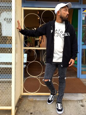 「VISSLA（ヴィスラ）のアイテム」を使った、yuichiroさん（メンズ・170cm）の秋コーディネート