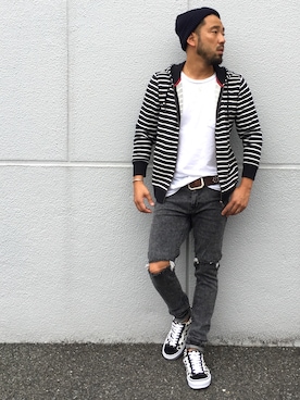 「OLD STUD（オールドスタッズ）のアイテム」を使った、yuichiroさん（メンズ・170cm）の秋コーディネート