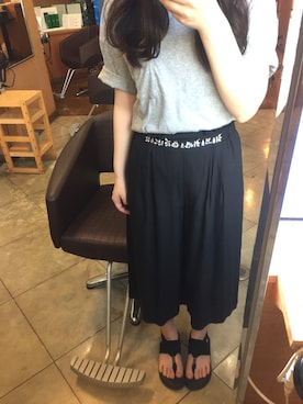 「sanuk（サヌーク）のアイテム（サンダル）」を使った、♡まーさん◡̈*⑅♡さん（レディース・155cm）の夏コーディネート