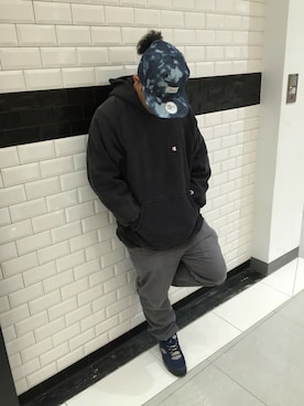 「Champion」｜KEN8さん（メンズ・164cm）の冬コーディネート