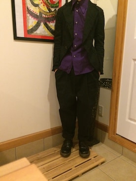 「JUNYA WATANABE MAN（ジュンヤワタナベマン）のアイテム（テーラードジャケット）」を使った、T.yoseiさん（メンズ・162cm）の秋コーディネート