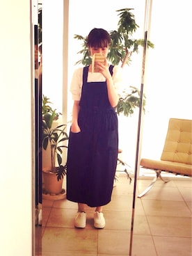 「COMME CA DU MODE（コムサデモード）のアイテム（スカート）」を使った、chamさん（レディース・163cm）の夏コーディネート
