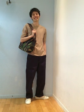 「Scye（サイ）のアイテム（Tシャツ/カットソー）」を使った、komatsubaraさん（メンズ・181cm）の春コーディネート