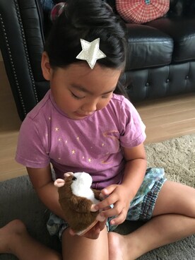 「BOOFOOWOO」｜YUNAchocoさん（キッズ・120cm）の夏コーディネート