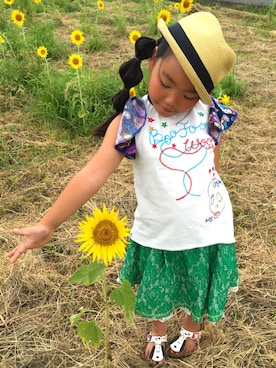 YUNAchocoさん（キッズ・120cm）の夏コーディネート