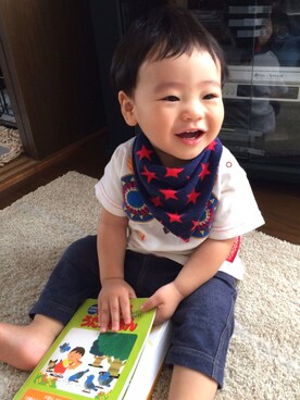 「BOOFOOWOO」｜YUNAchocoさん（キッズ・120cm）の秋コーディネート