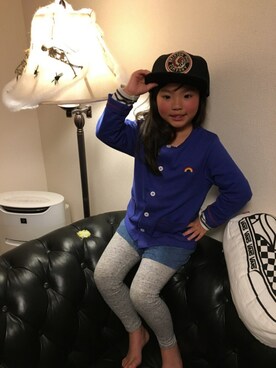 「BOOFOOWOO」｜「アイテム（その他）」を使った、YUNAchocoさん（キッズ・120cm）の秋コーディネート