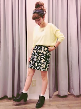 「アイテム（ブーティ）」を使った、nyaahoさん（レディース・153cm・20代）の春コーディネート