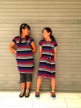 「One deux boo（ワンドゥーブー）のアイテム（その他）」を使った、しゅりっぱさん（キッズ・142cm）の夏コーディネート