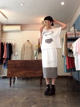 「RED Profile（レッドプロフィール）のアイテム」を使った、redprofile_fumikaさん（レディース・160cm）の春コーディネート