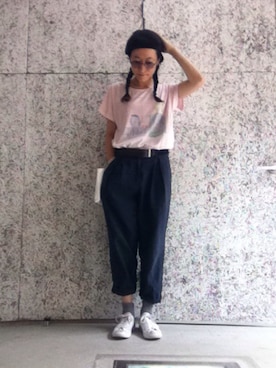 「RED Profile（レッドプロフィール）のアイテム」を使った、redprofile_fumikaさん（レディース・160cm）の夏コーディネート