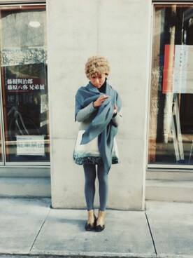 「RED Profile（レッドプロフィール）のアイテム」を使った、redprofile_fumikaさん（レディース・160cm）の冬コーディネート