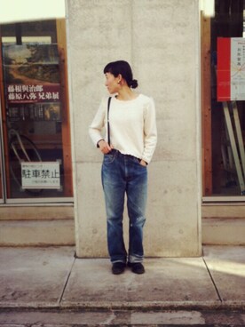 「RED Profile（レッドプロフィール）のアイテム」を使った、redprofile_fumikaさん（レディース・160cm）の冬コーディネート