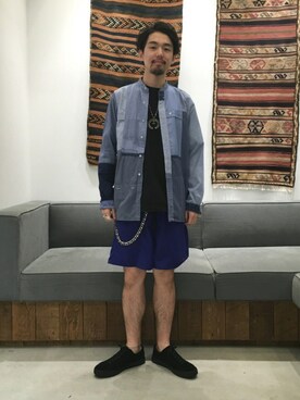Daisuke Kuoriさんの「M's Baggies Shorts」を使ったコーディネート