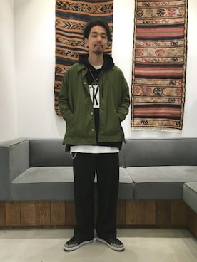 「ららぽーと富士見」｜「アイテム（ブルゾン）」を使った、Daisuke Kuoriさん（メンズ・180cm）の秋コーディネート