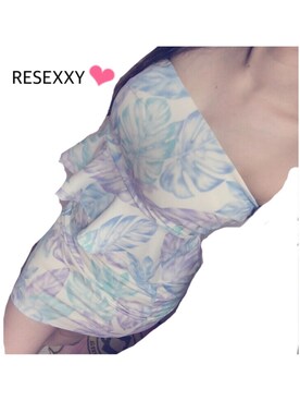 「RESEXXY（リゼクシー）のアイテム（チューブトップ）」を使った、さあやん♡さん（レディース・158cm）の夏コーディネート