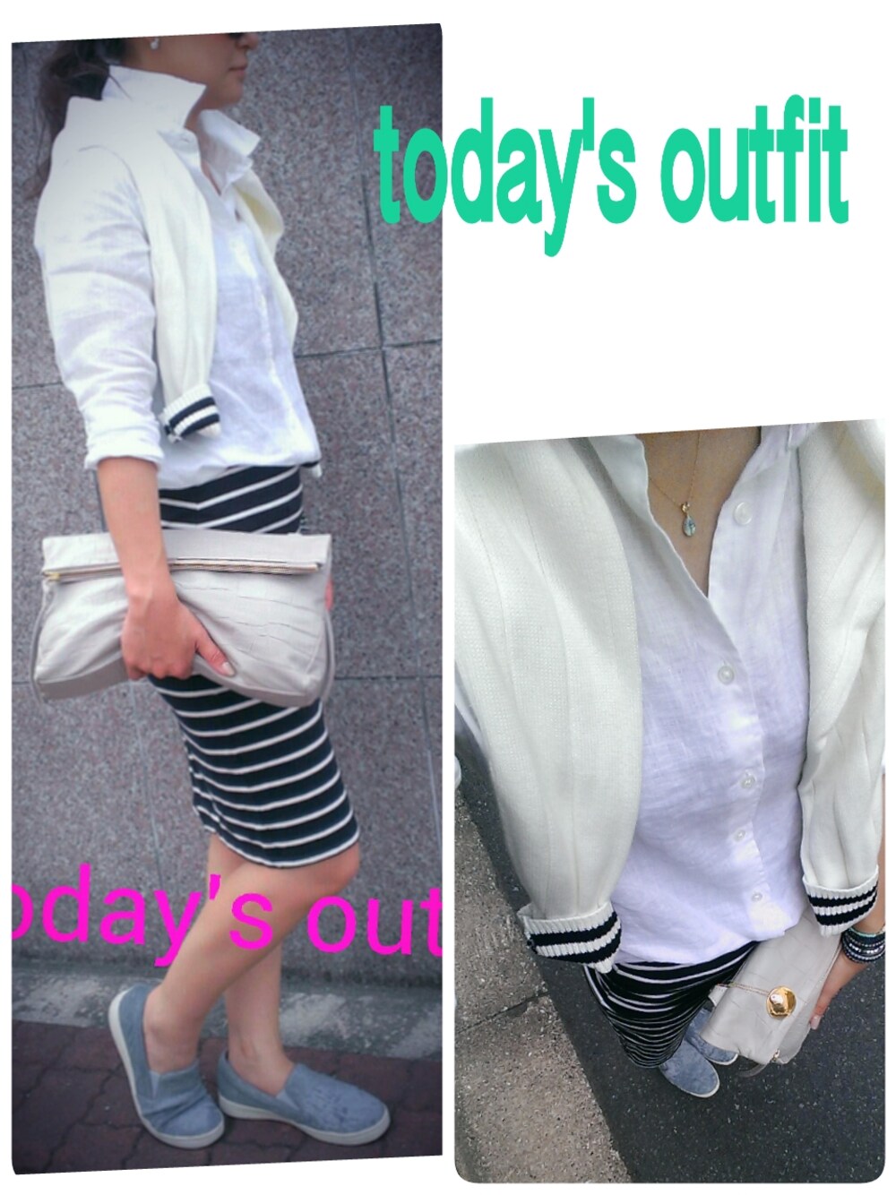 ブラック系のスカート、ブルー系のアンクレットを着用したレディースの春コーディネートの1枚目の写真