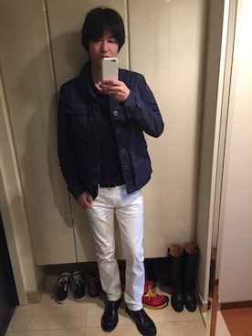 「SILVANO MAZZA（シルバノマッツァ）のアイテム」を使った、mabuさん（メンズ・189cm）の秋コーディネート